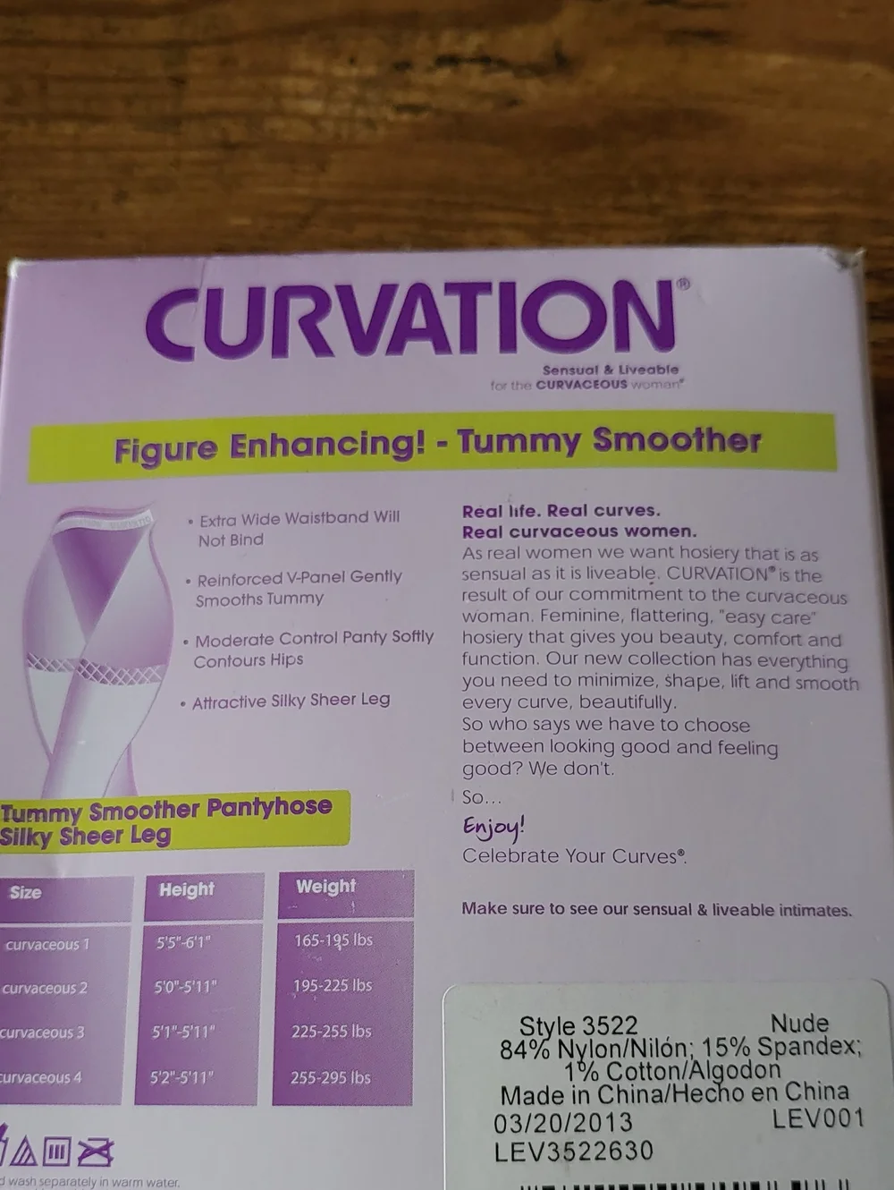 NWT Curvation Sz 2 Nude Color Figure Enhancing Pantthose